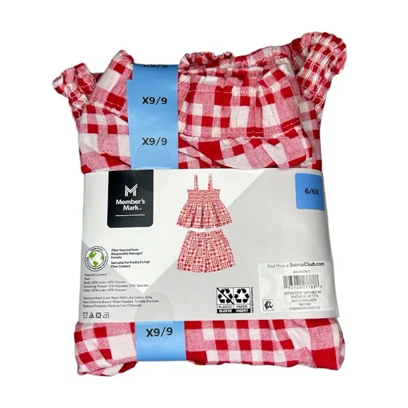 2-Piece Girls Tank & Short Set 4/5, 6, 7/8 - Picture 6 of 7